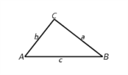 Solve the triangle using the labels as shown in the illustration below. Do not use rounded answers in your calculations. For final answers, round lengths of sides to three significant digits and angles to the nearest tenth of a degree. B =   °, a =   cm, c =   cm   A)  b =   cm,   °,   ° B)  b =   cm,   °,   ° C)  b =   cm,   °,   ° D)  b =   cm,   °,   ° E)  b =   cm,   °,   °