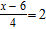 Translate the sentence into algebraic symbols. Six less than the quotient of a number and four is two. A)    B)    C)    D)    E)   