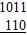 Subtract the following binary numbers and check your result by decimal subtraction.