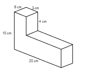 Find the volume of the rectangular solid.   __________ cm <sup>3</sup>