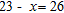 Solve the equation and check.
