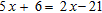 Solve the equation and check. x = __________