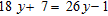 Solve the equation and check. y = __________