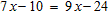 Solve the equation and check. x = __________