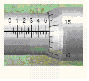 Read the measurement shown on the U.S. micrometer.   A)  0.564 in. B)  0.614 in. C)  0.69 in. D)  0.5514 in. E)  0.74 in.