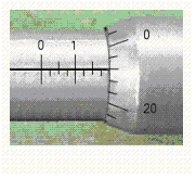 Read the measurement shown on the U.S. micrometer.   A)  0.1773 in. B)  1.98 in. C)  0.198 in. D)  0.48 in. E)  0.273 in.