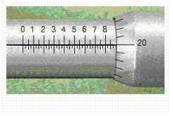 Read the measurement shown on the U.S. micrometer.   A)  0.877 in. B)  0.87 in. C)  0.952 in. D)  0.895 in. E)  0.97 in.