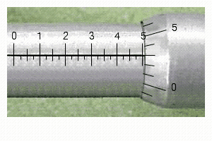 Read the measurement shown on the U.S. micrometer.   __________ in.