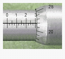 Read the measurement shown on the U.S. micrometer.   __________ in.