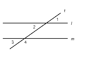 Suppose l||m and ∠1 = 33°. What is the measure of ∠2?   A)  28° B)  18° C)  66° D)  33° E)  23°
