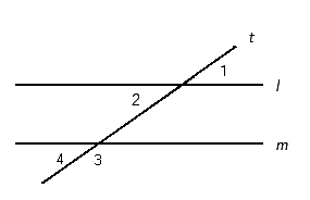  Suppose l||m,  \angle 1 = 8 x + 52  , and  \angle 3 = 3 x + 62  .   Find the value of x.   A)  6 B)  12 C)  8 D)  9 E)  5 