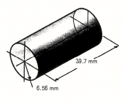 Find (a)  the lateral surface area, and (b)  the total surface area of the right circular cylinder shown in the illustration. Follow the rules for working with measurements.    A)  The lateral surface area is 1,640 mm <sup>2</sup>, The total surface area is 3,820 mm <sup>2</sup> B)  The lateral surface area is 1,640 mm <sup>2</sup>, The total surface area is 1,910 mm <sup>2</sup> . C)  The lateral surface area is 1,640 mm <sup>2</sup>, The total surface area is 1,910 mm <sup>2</sup> D)  The lateral surface area is 1,640 mm <sup>2</sup>, The total surface area is 1,680 mm <sup>2</sup> E)  The lateral surface area is 820 mm <sup>2</sup>, The total surface area is 3,820 mm <sup>2</sup>