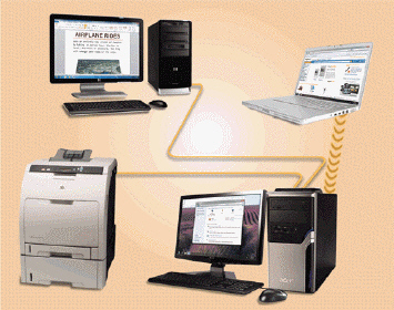   On a network, the major differences between the server (like the one in the accompanying figure)  and the client computers are that the server ordinarily has which of the following? A)  less power, less storage space, and decreased communication capabilities B)  less power, less storage space, but expanded communication capabilities C)  more power, more storage space, but decreased communication capabilities D)  more power, more storage space, and expanded communication capabilities