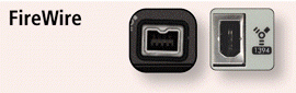   Which of the following is a device that plugs in a FireWire port on the system unit like the one in the accompanying figure and contains multiple FireWire ports in which users plug cables from FireWire devices? A)  FireWire hub B)  FireWire router C)  FireWire link D)  FireWire modem