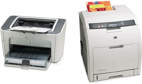 <strong> A printer, such as that shown in the accompanying figure, creates images using a laser beam and powdered ink. What is this ink called?</strong> A) laser dust B) spoiler C) toner D) cracker