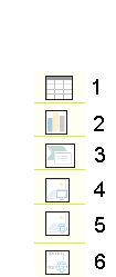   In the accompanying figure, the item marked ____ lets you add a chart using any Excel chart type. A)  1 B)  2 C)  4 D)  6