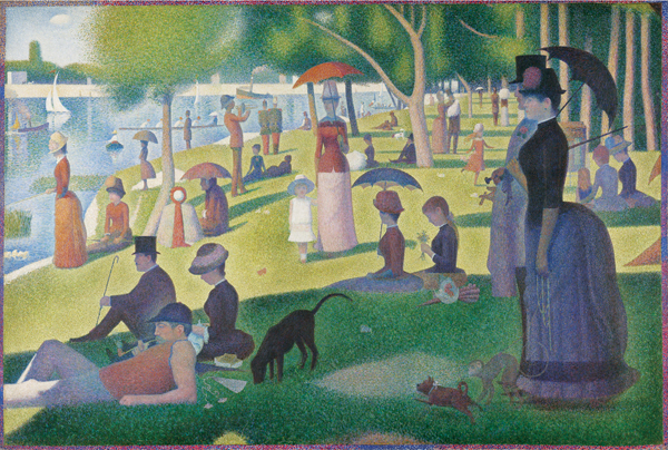 <strong> Georges Seurat's painting La Grande Jatte exemplifies which artistic style?</strong> A)Neoclassicism B)Fauvism C)Rococo D)Pointillism
