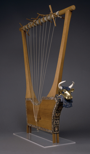 <strong> Where does this lyre from the tomb of Queen Puabi come from?</strong> A)Mali B)Japan C)Egypt D)Mesopotamia