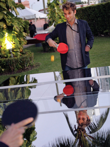 <strong> Brazilian-born Thai artist Rirkrit Tiravanija created a stainless steel Ping-Pong table, Untitled 2008 (the future will be chrome), which gallery-goers can play on. What is this work a good example of?</strong> A)Phenomenology B)Structuralism C)Relational aesthetics D)Semiotics