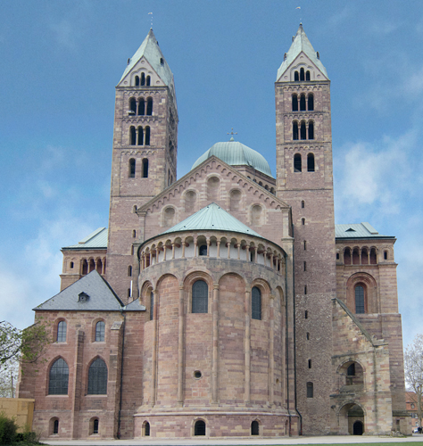 <strong> In which modern country is Speyer Cathedral located?</strong> A) France B) Italy C) Belgium D) Germany