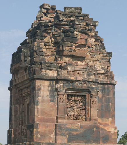 <strong> To which Hindu god is this masonry temple dedicated?</strong> A) Shiva B) Mahadeva C) Vishnu D) Ganesha