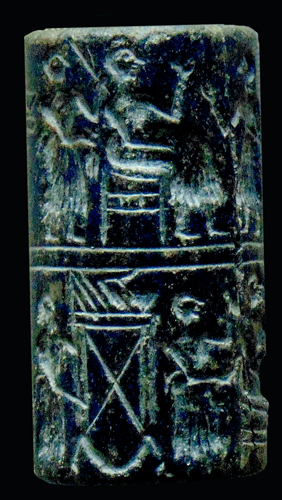 <strong> What is this object?</strong> A) A sound box B) A stele C) An earring D) A cylinder seal