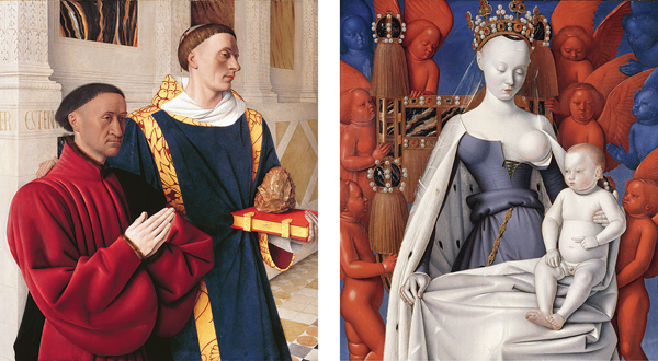 <strong> What is the title of this work by Jean Fouquet?</strong> A) Deposition B) Ghent Altarpiece C) Mérode Triptych D) Melun Diptych