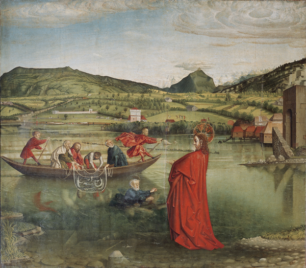 <strong> The painting Miraculous Draft of Fish was created in which region?</strong> A) Flanders B) France C) Holy Roman Empire D) Britain