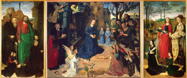 <strong> The Portinari Altarpiece was painted by which artist?</strong> A) Dieric Bouts B) Hugo van der Goes C) Jean Pucelle D) Hans Memling