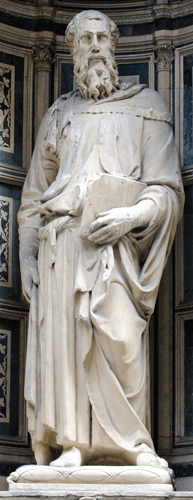 <strong> Who is the subject of this statue made for Or San Michele by Donatello?</strong> A) David B) Saint Mark C) Moses D) Saint George