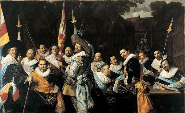 ​   What type of painting did Frans Hals create in Archers of Saint Hadrian ? A)  Battle scene B)  Genre scene C)  Portrait D)  Still life