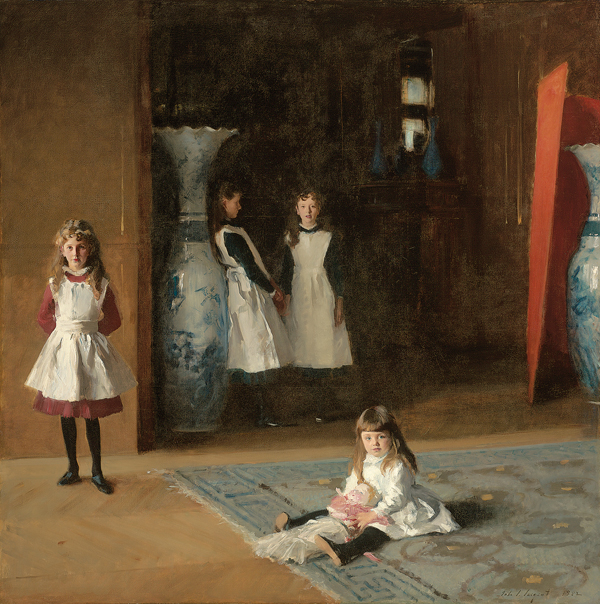 <strong> John Singer Sargent's The Daughters of Edward Darley Boit reveals his admiration for which earlier artist?</strong> A) Vermeer B) Velázquez C) Titian D) Michelangelo
