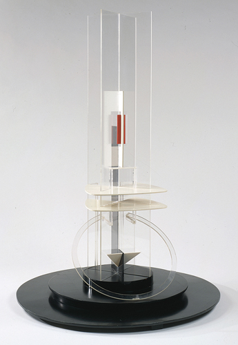 <strong> Naum Gabo's Column , which he built up piece by piece with clear materials so the viewer could experience the volume of space it occupies, is an example of what sculptural style?</strong> A) Dadaist B) Constructivist C) Purist D) Futurist