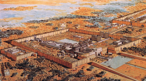 ​   Where is the temple complex is depicted here? A)  Gizeh B)  Karnak C)  Luxor D)  Thebes