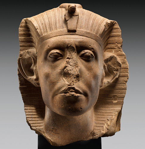 <strong> The slightly pessimistic expression of this figure is an indication that it was made during which period?</strong> A) Old Kingdom B) New Kingdom C) Middle Kingdom D) Early Dynastic