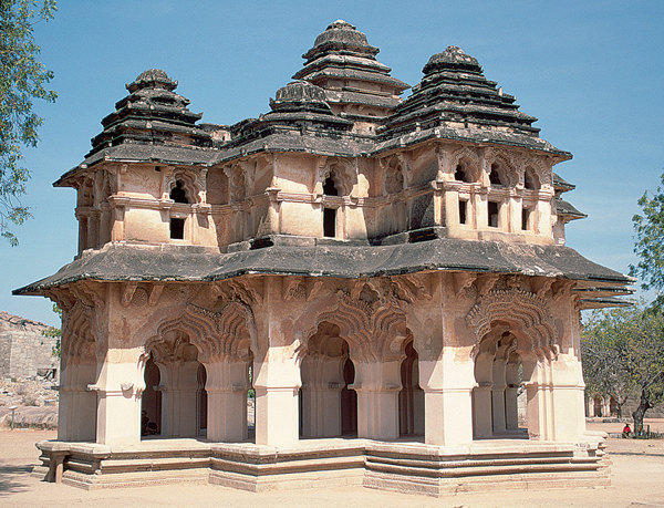 ​   The Lotus Mahal was a sacred center for which group? A)  Mughal B)  Thai C)  Burmese D)  Hindu