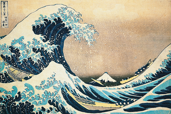 <strong> In what medium did Katsushika Hokusai create The Great Wave off Kanagawa ?</strong> A) Engraving B) Woodblock C) Etching D) Watercolor