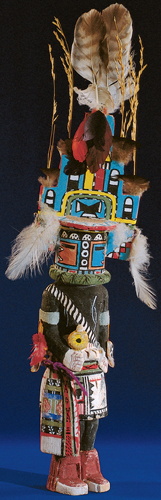 <strong> In Southwestern art, what is the Hopi name for spirits personifying ancestors and natural elements such as mountains and rivers?</strong> A) Koshare B) Corn Maiden C) Katsina D) Mudhead