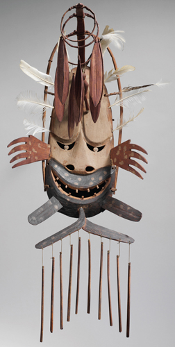 <strong> This mask of the North Wind was created by an artist from which peoples?</strong> A) Northwest Coast B) Yupik Eskimo C) Plains D) Woodlands