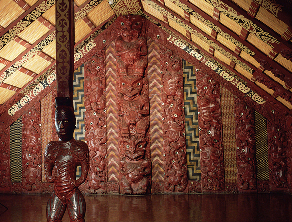 <strong> Which Oceanic people built this structure?</strong> A) Australian Aboriginal B) Elema C) Maori D) Tonga