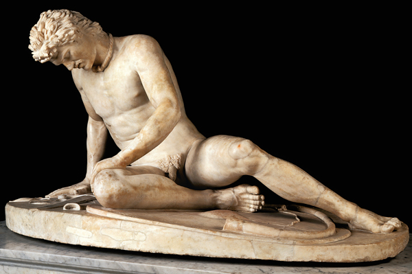 <strong> What is the subject of this statue?</strong> A) Dying Greek B) Dying Athenian C) Dying Pergamene D) Dying Gaul