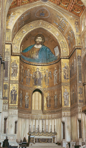 <strong> What is the location of this church?</strong> A) Ravenna B) Monreale C) Venice D) Kiev