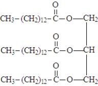 Reaction of the following triglyceride with sulfuric acid will produce:    A)    B)    C)    D)    E)  a and c F)  b and c G)  All of the above