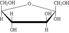 The monosaccharide shown below would be classified as a pentose.  