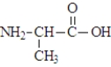 When three molecules of the amino acid alanine, shown below, react   the polymer segment formed would be:  