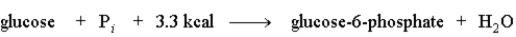 Consider the following reaction.   If the energy used for the reaction is obtained from ATP, the reaction will go to completion.