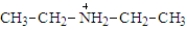 When diethylamine ionizes in water, a product of the reaction is:  