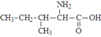 The structure of isoleucine is   The zwitterion form of the amino acid isoleucine is  