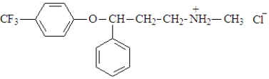 The active ingredient in Prozacis shown below.   This compound: A)  is a hydrochloride salt. B)  contains the conjugate acid of an amine. C)  was formed by the reaction of an amine and HCl. D)  all of the above
