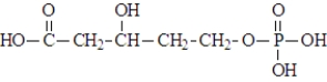 In the synthesis of terpenes, an important class of biomolecules called lipids, mevalonyl phosphate is an intermediate and is shown below.   At physiological pH this lipid intermediate would exist as: A)    B)    C)    D)    E)  a mixture of a and b F)  a mixture of c and d G)  a mixture of a, b, c, and d